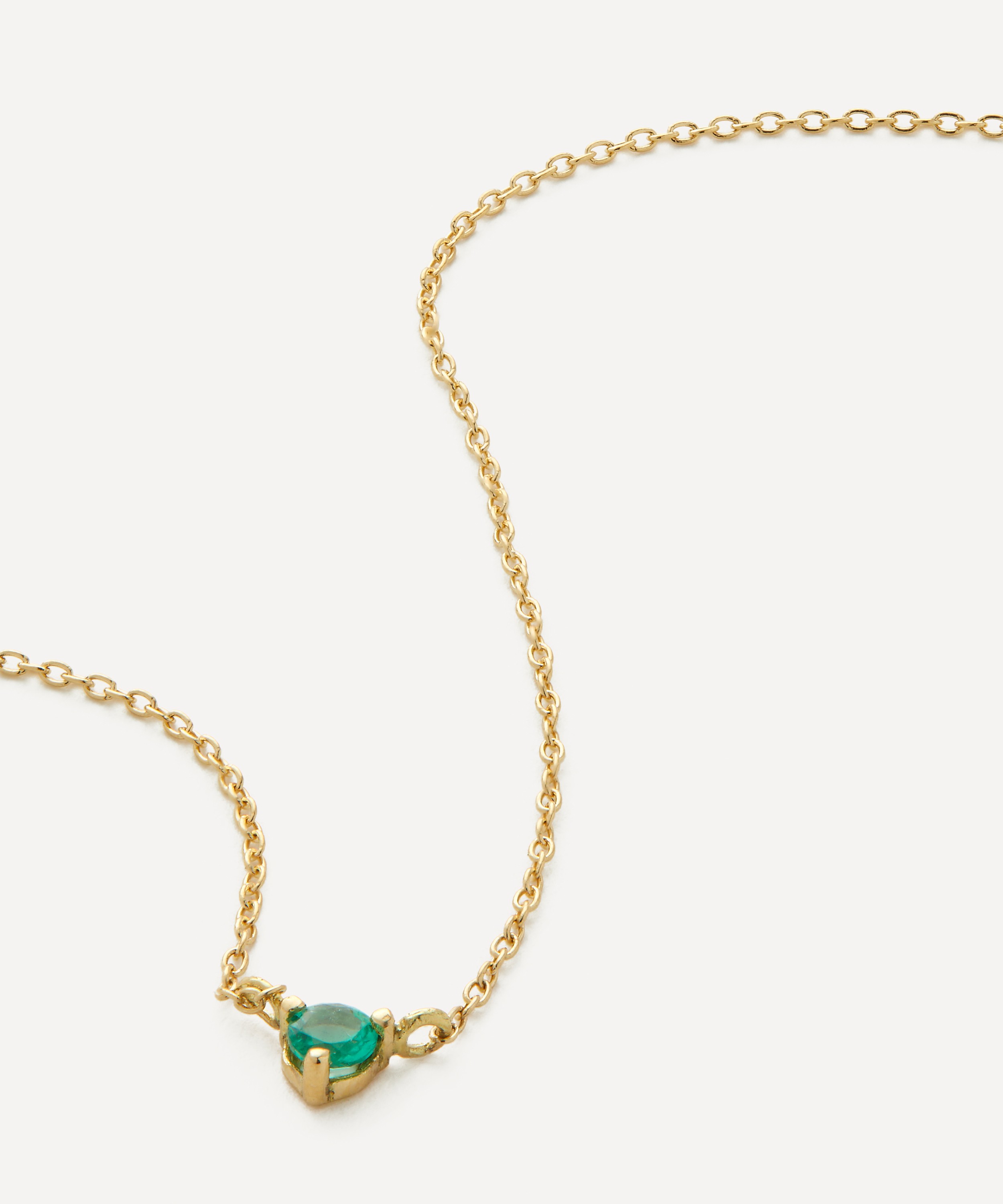 Satomi Kawakita - 18ct Gold Emerald Birthstone Necklace image number 0