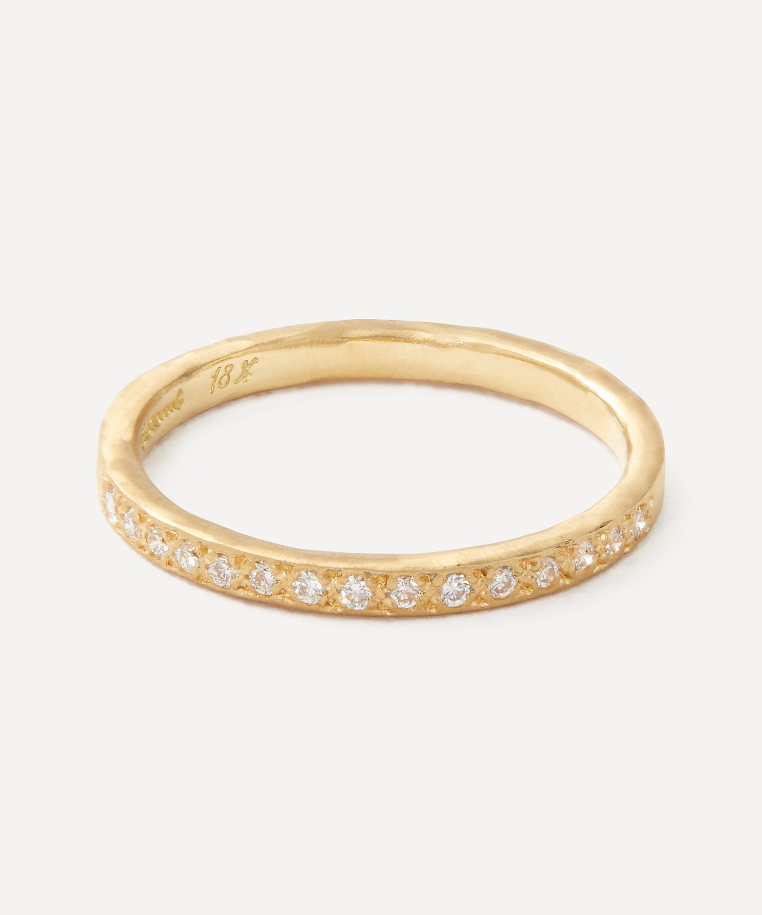 Missoma Fine Slim Eternity Ring | 14K Solid Gold/Diamond