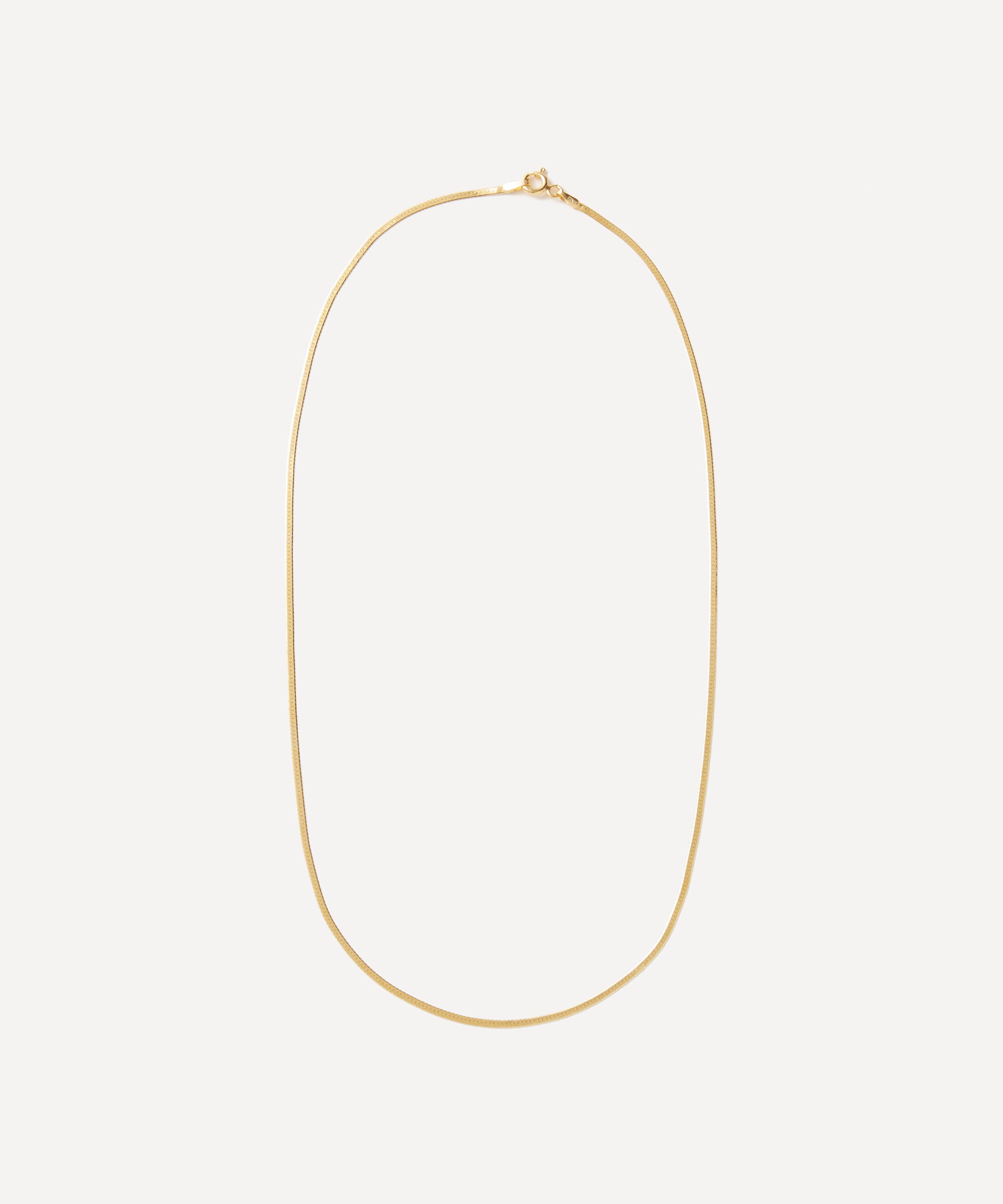 Satomi Kawakita - 14ct Gold Herringbone Necklace image number 0