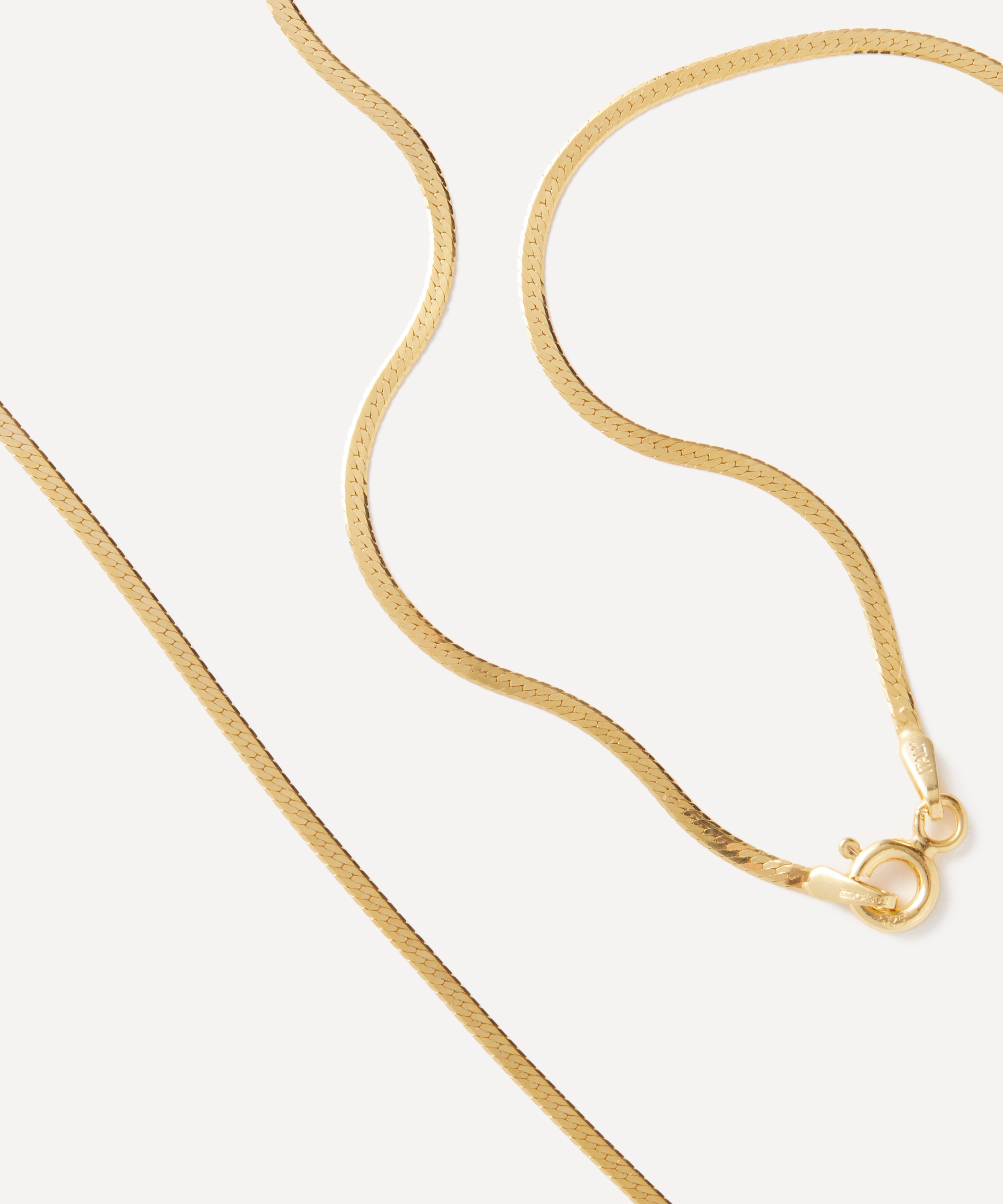 Satomi Kawakita - 14ct Gold Herringbone Necklace image number 1