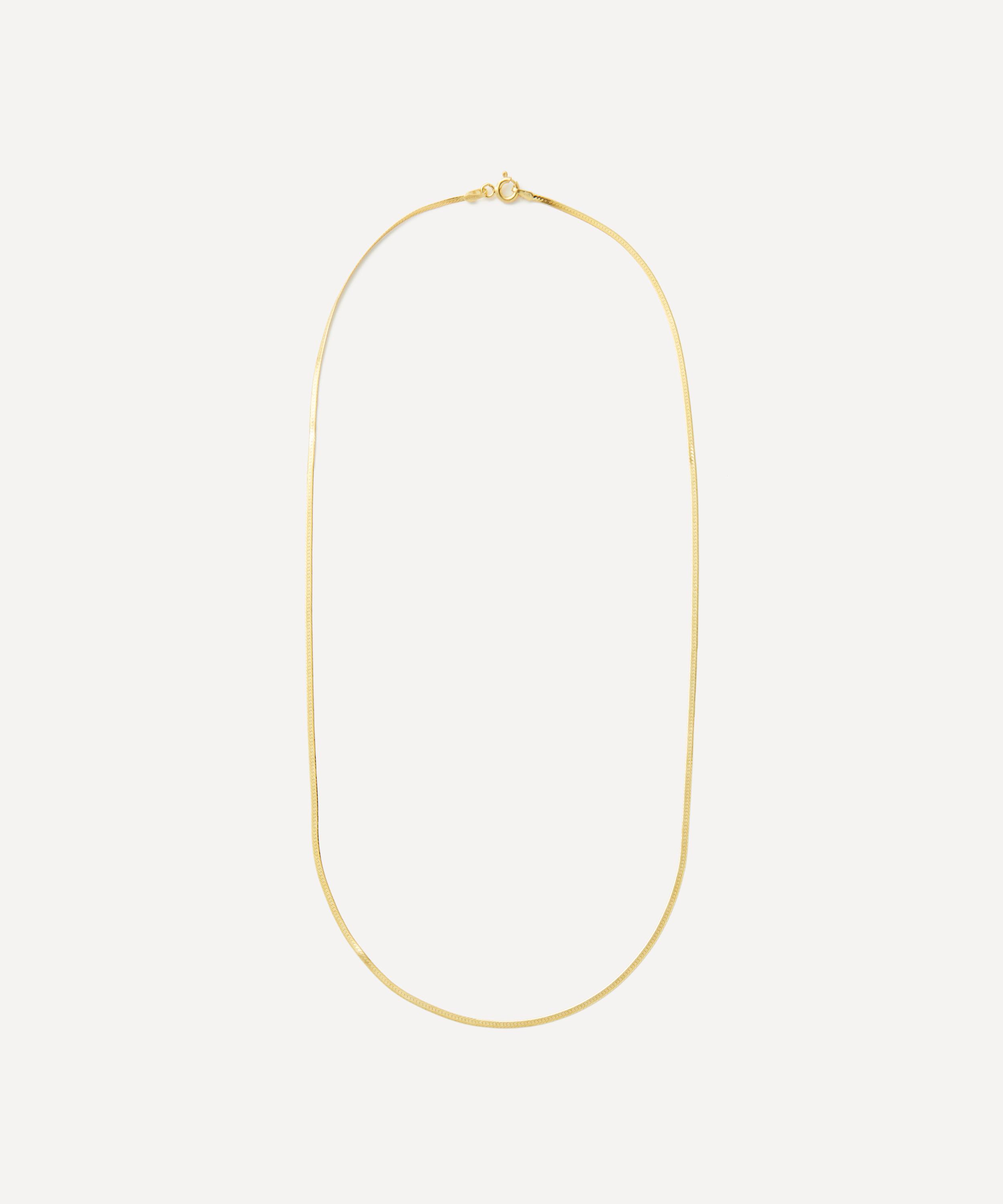 Satomi Kawakita - 14ct Gold Herringbone Necklace image number 0