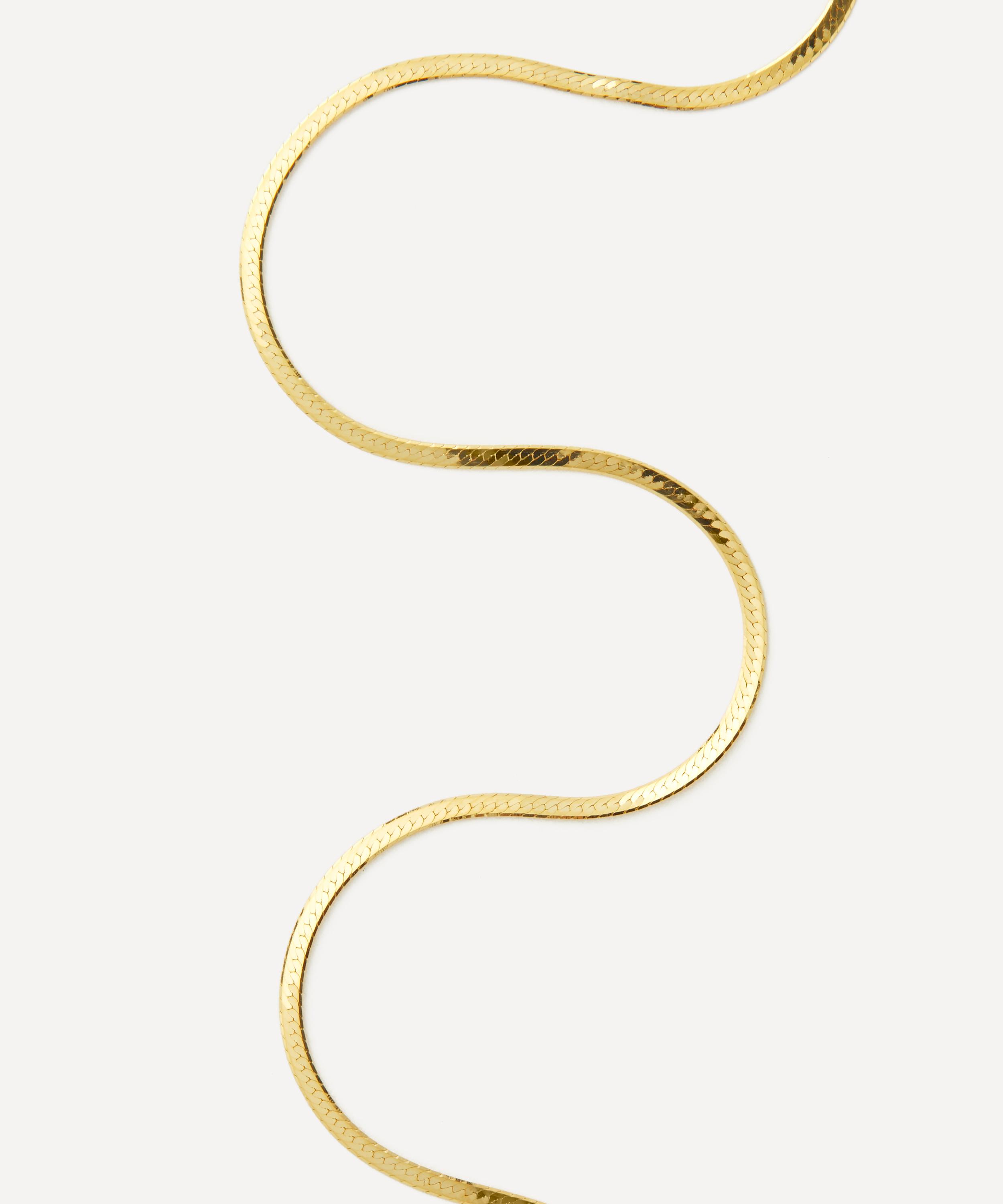 Satomi Kawakita - 14ct Gold Herringbone Necklace image number 2