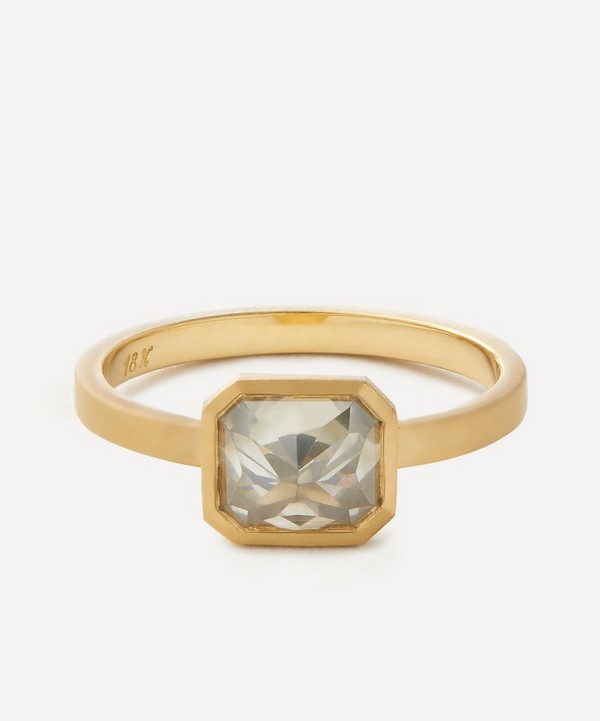 Satomi Kawakita - 14ct Gold One of a Kind Mogul Diamond Ring image number null