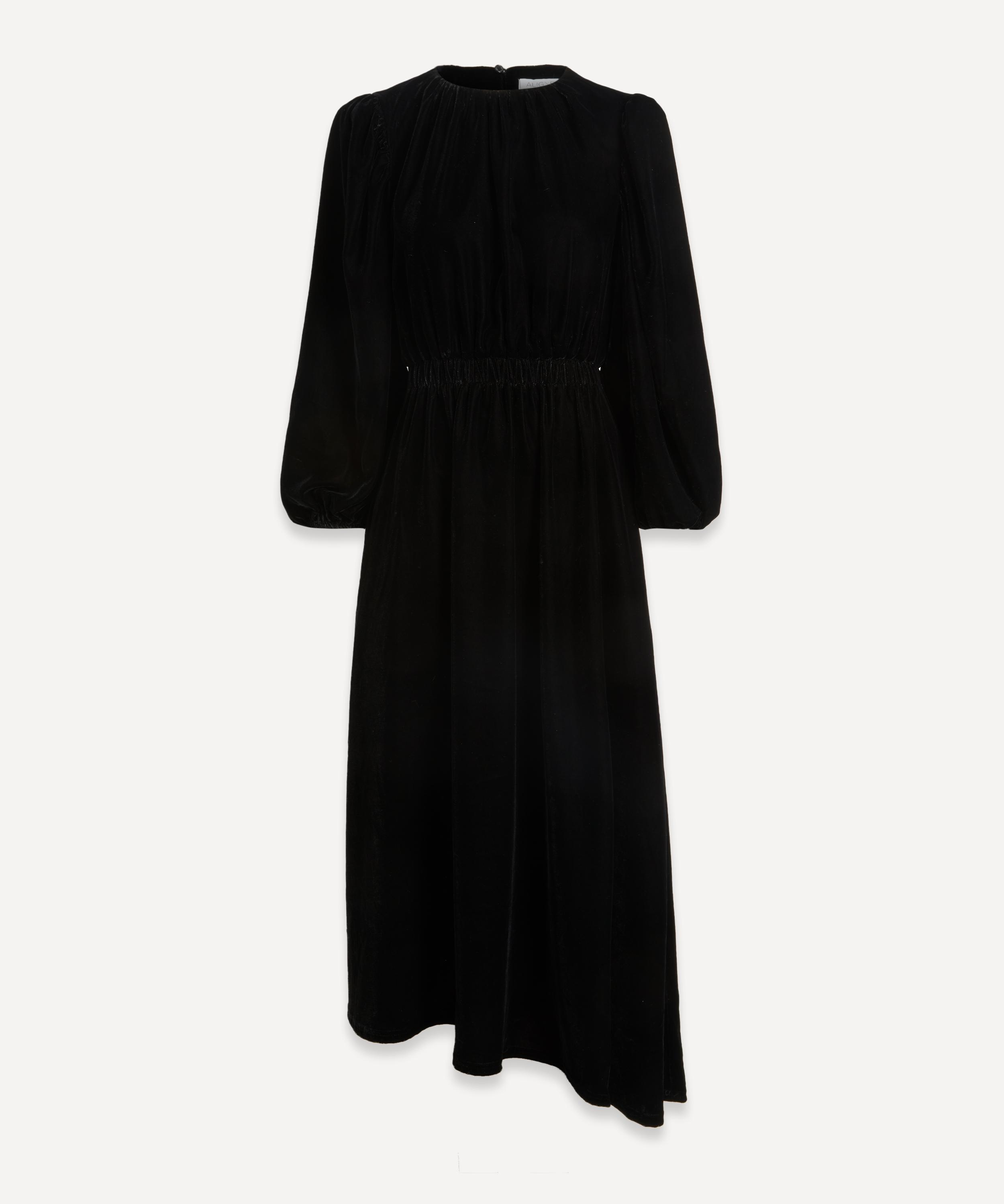 Aligne - Lucca Asymmetric Hem Velvet Dress image number 