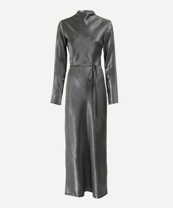 Aligne - Kelly High-Neck Belted Maxi-Dress image number null