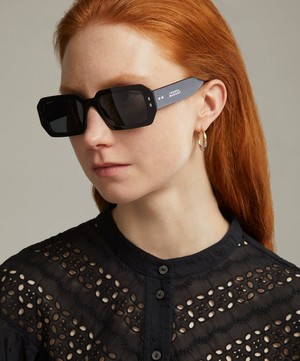 Isabel Marant - Acetate Rectangle Black Sunglasses image number 1