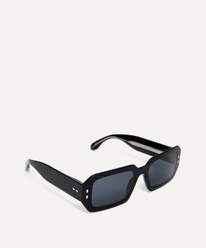 Isabel Marant - Acetate Rectangle Black Sunglasses image number 2