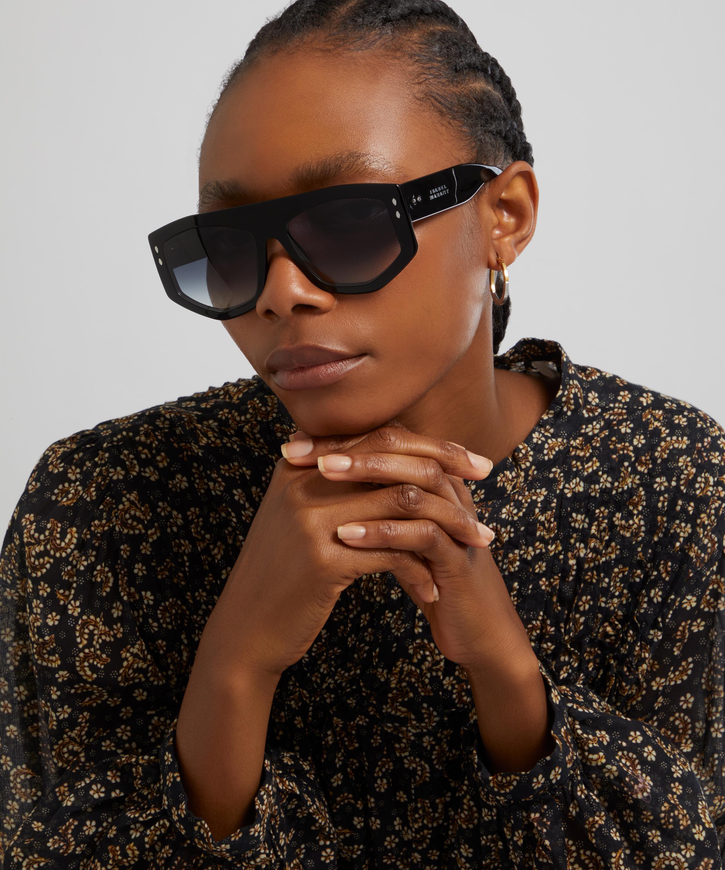 Isabel Marant - Acetate Geometric Black Sunglasses image number 1