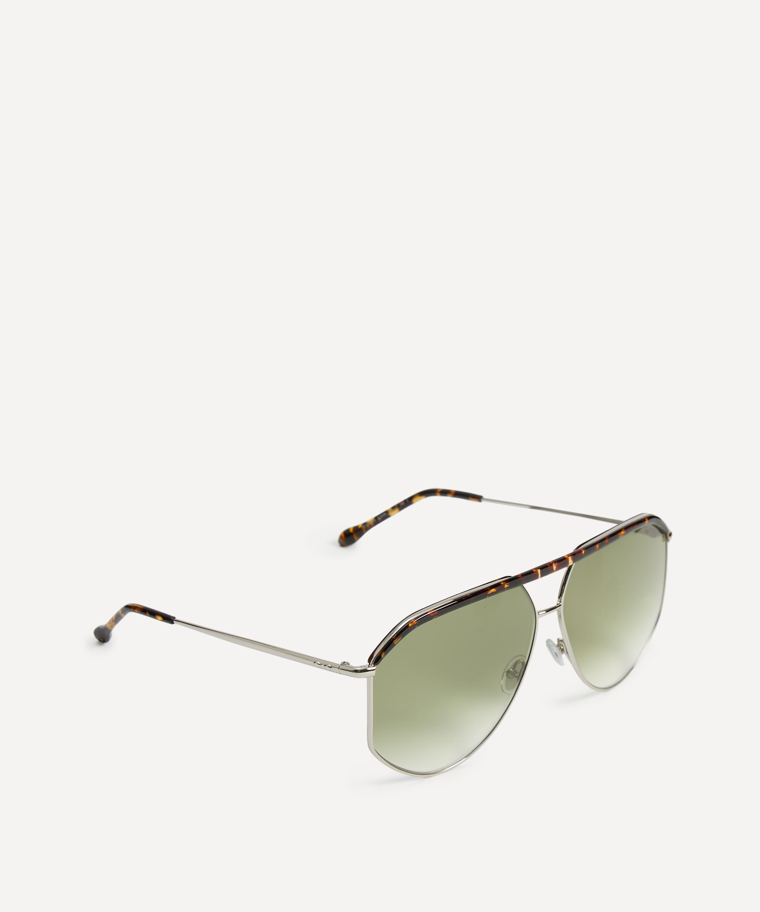 Isabel Marant - Round Double Bridge Aviator Sunglasses image number 1