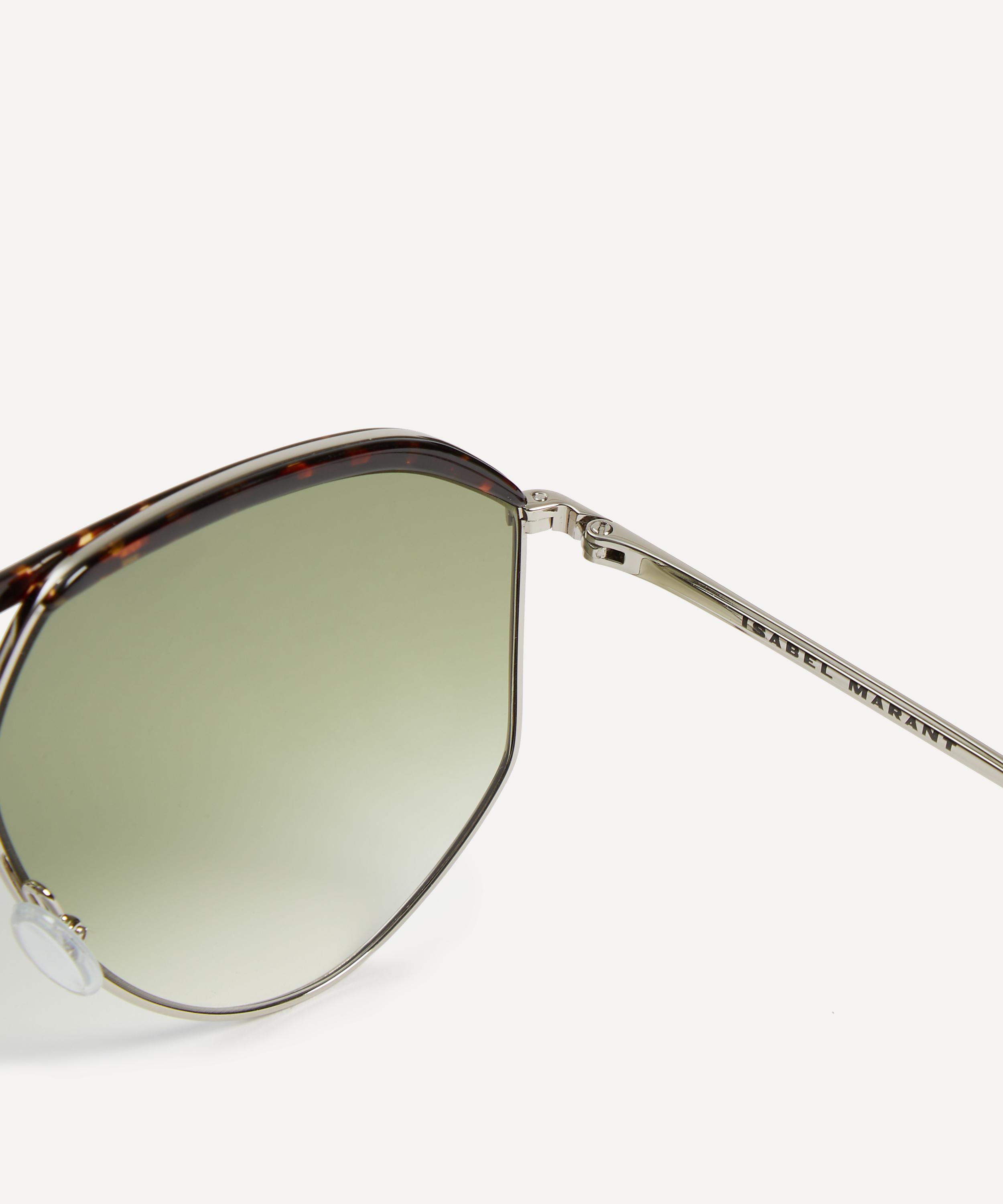 Isabel Marant - Round Double Bridge Aviator Sunglasses image number 2