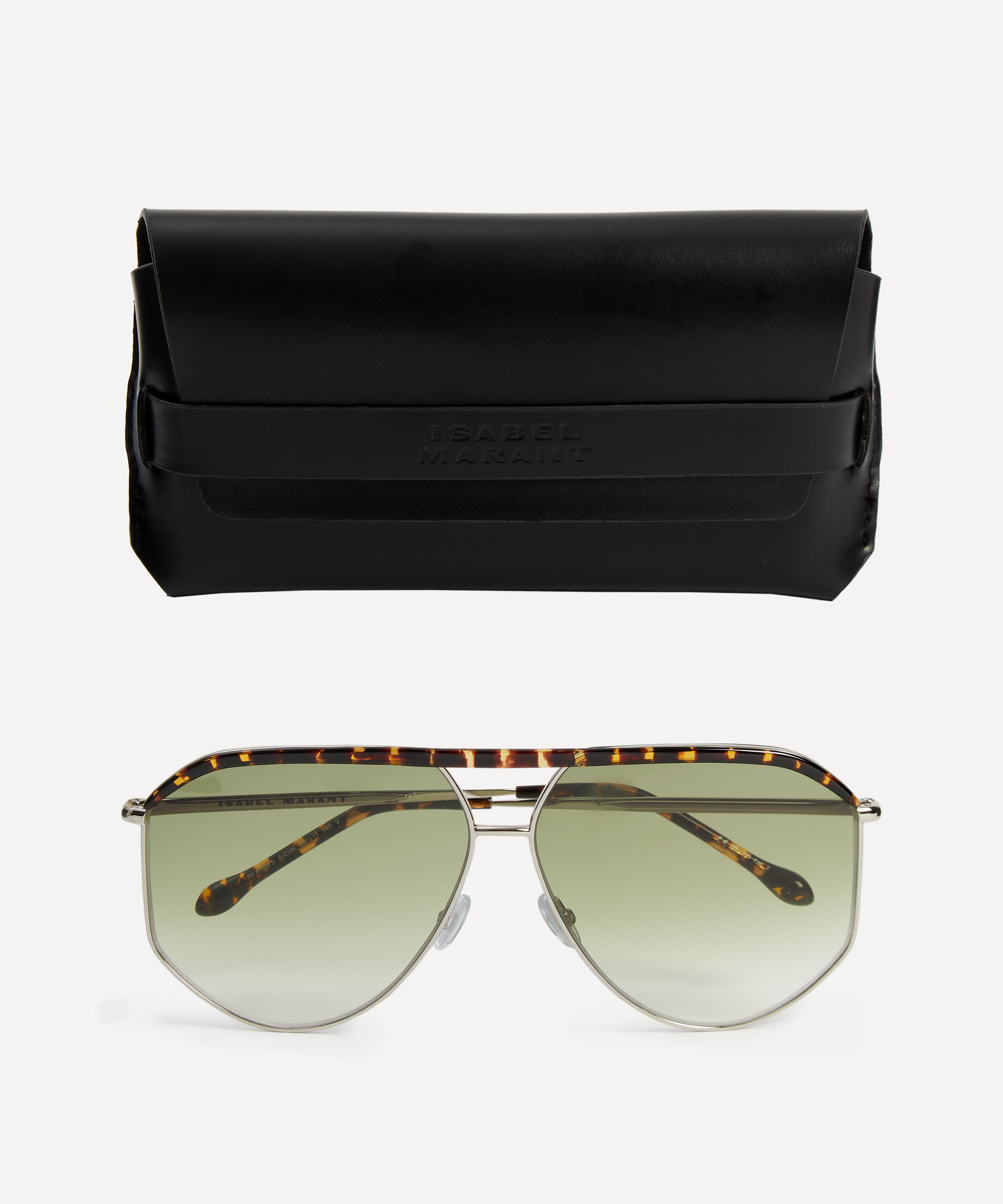 Isabel Marant - Round Double Bridge Aviator Sunglasses image number 3