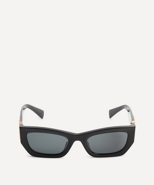 Miu Miu - Iconic Plaque Rectangular Sunglasses image number 0