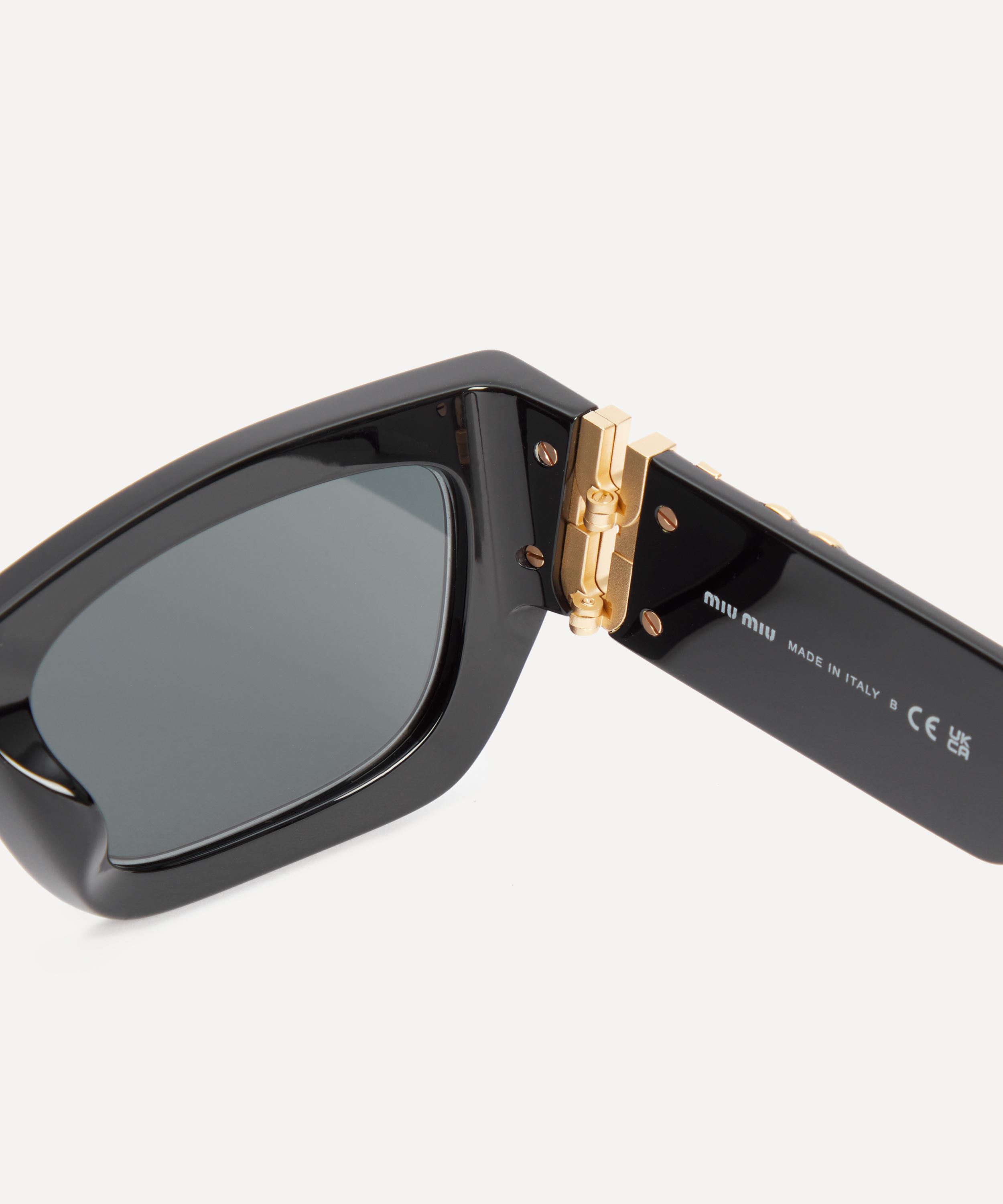 Miu miu rectangular clearance sunglasses