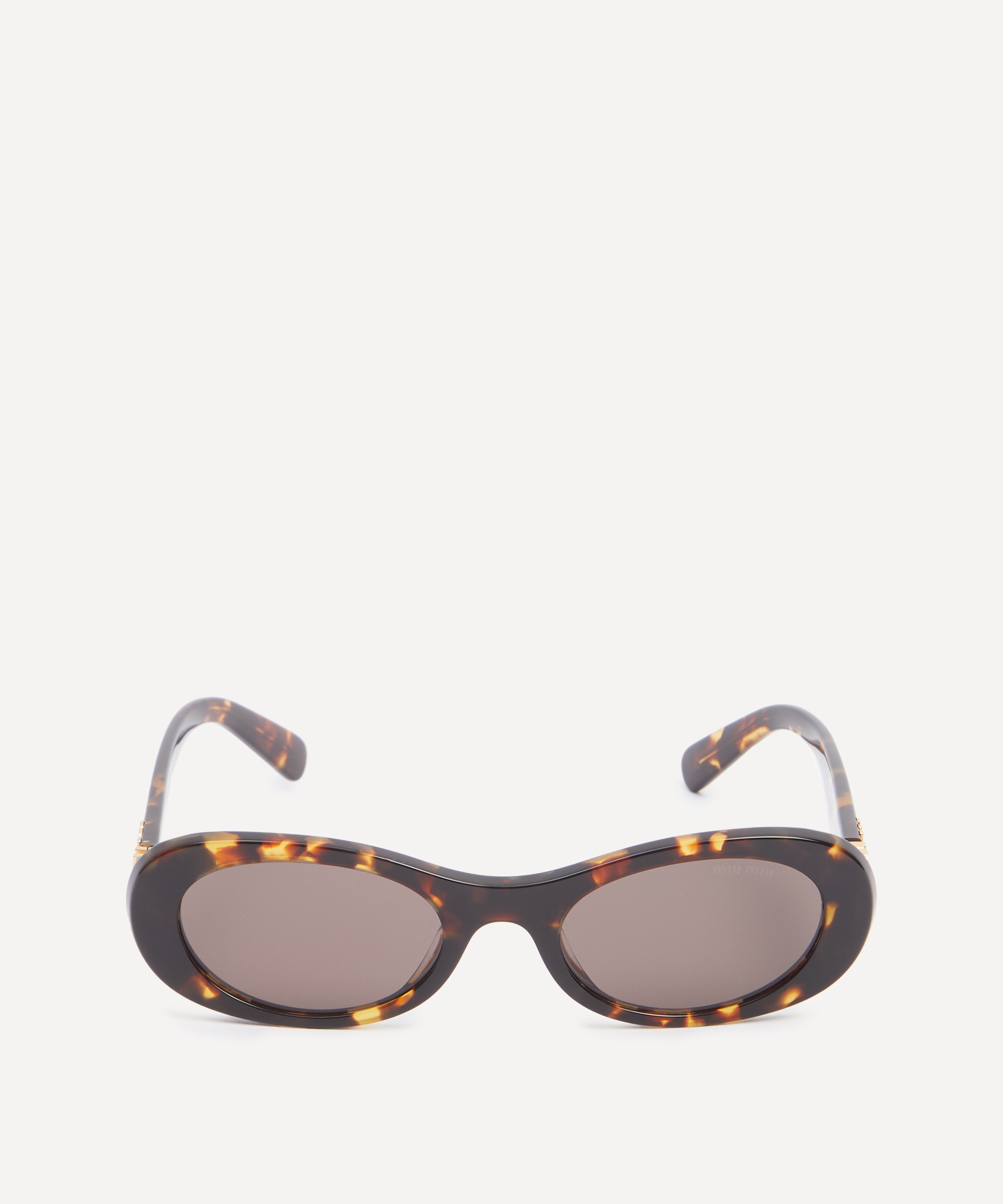 Miu Miu - Havana Oval Sunglasses