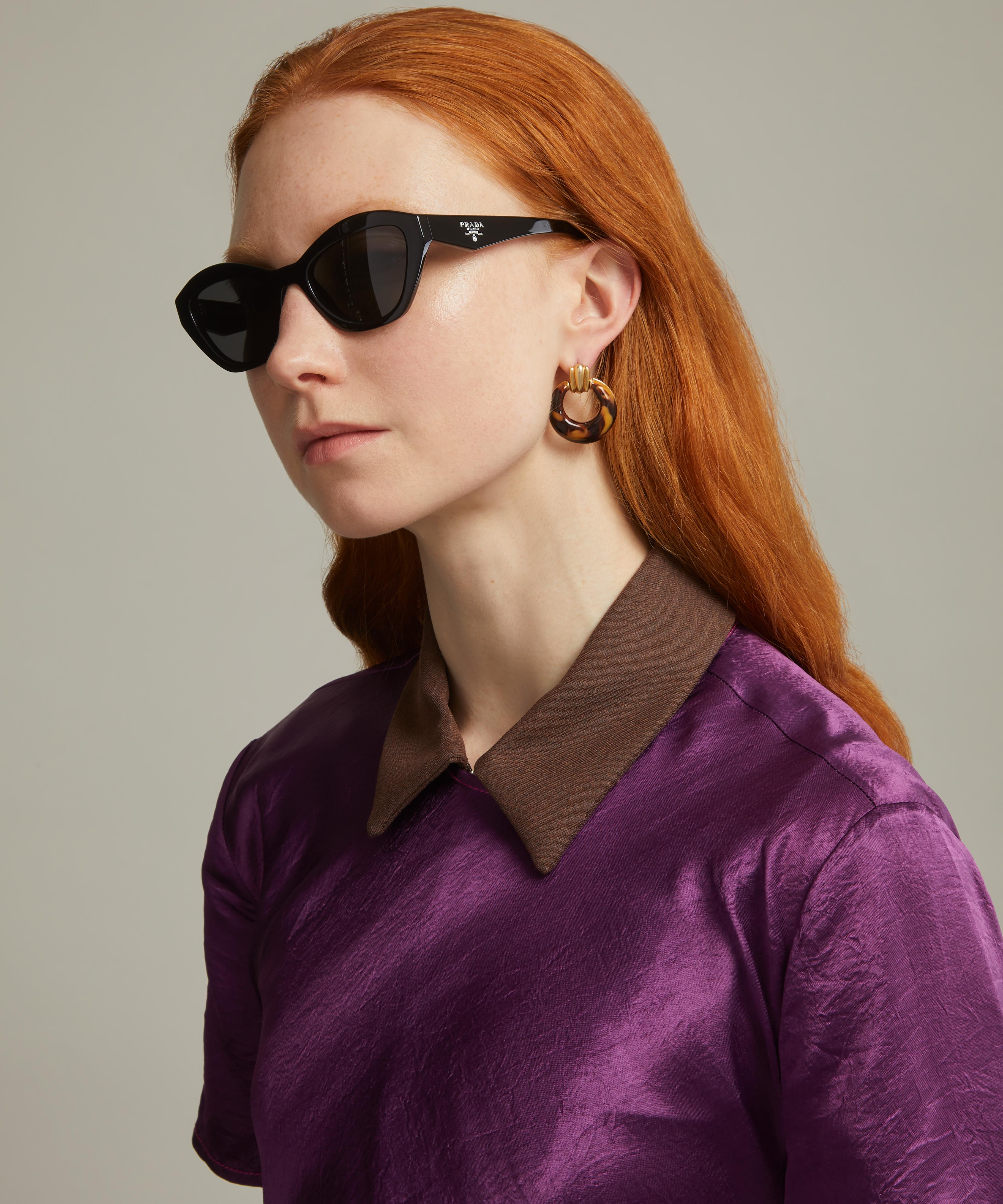 Prada - Angular Cat Eye Acetate Sunglasses image number 1