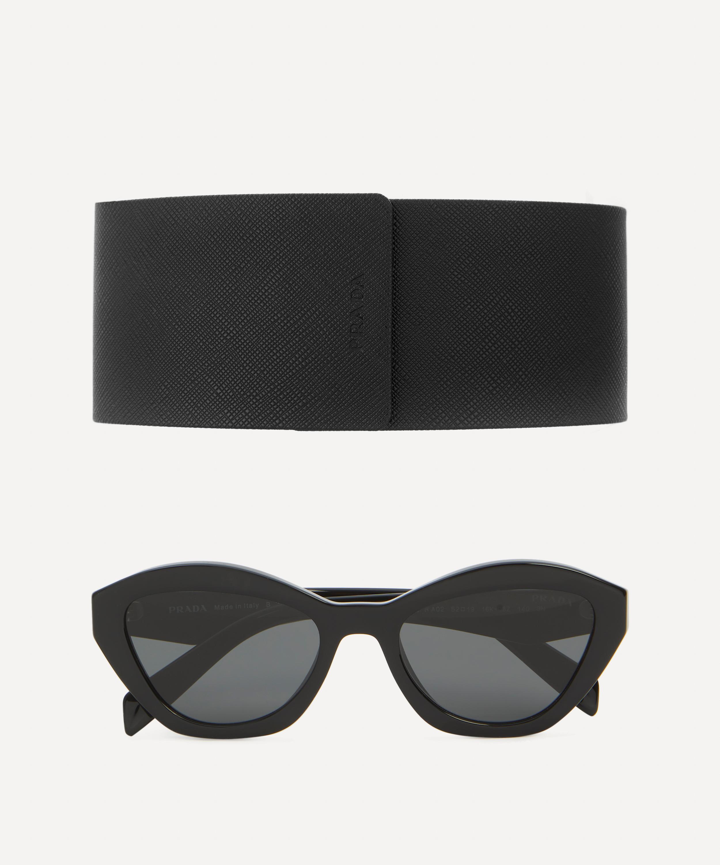 Prada - Angular Cat Eye Acetate Sunglasses image number 4