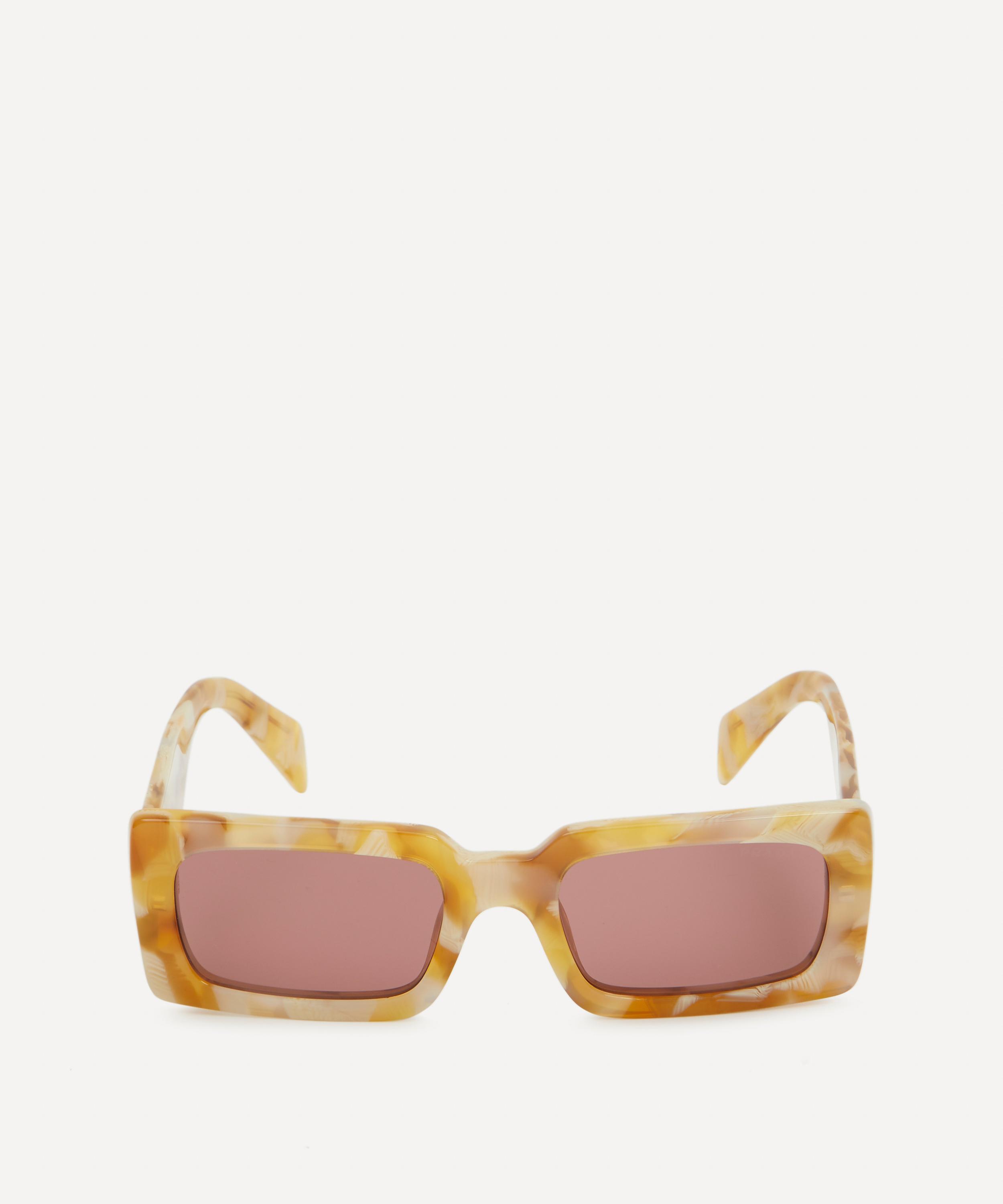 Prada - Rectangle Desert Tortoise Acetate Sunglasses image number 0