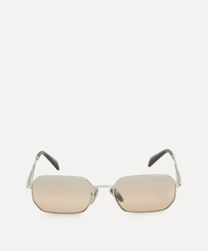 Prada - Rectangle Metal Sunglasses image number 0