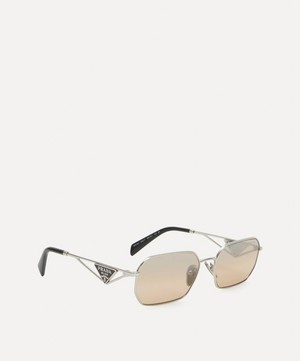 Prada - Rectangle Metal Sunglasses image number 1