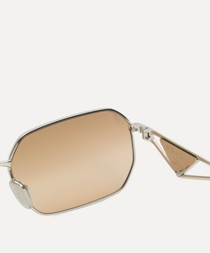 Prada - Rectangle Metal Sunglasses image number 2