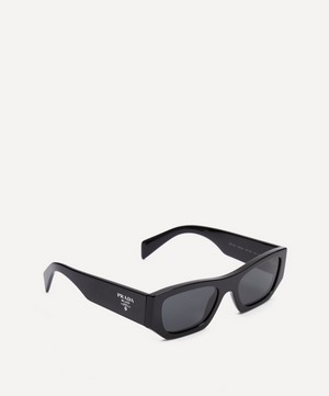 Prada - Geometric Rectangle Frame Sunglasses image number 1