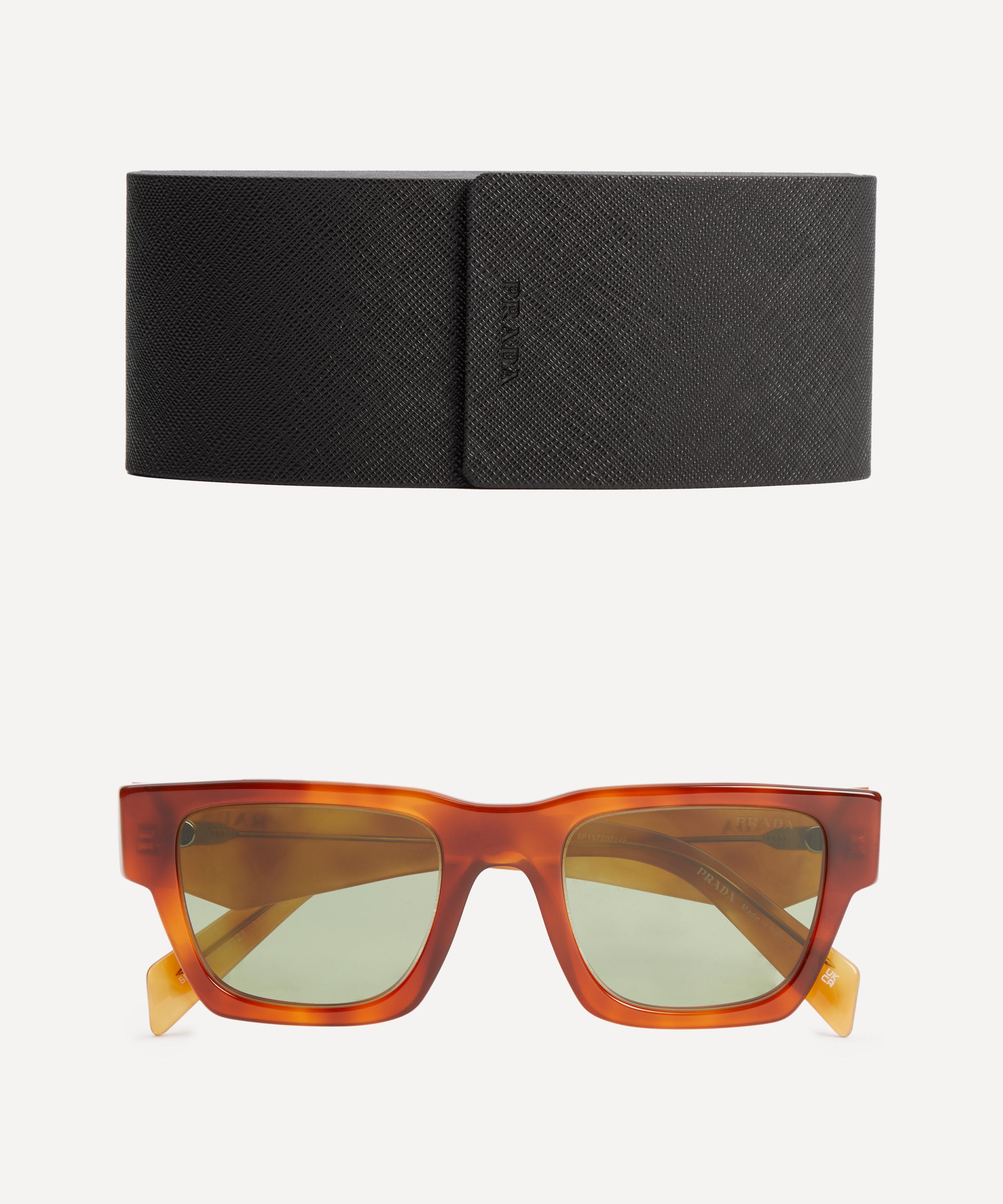 Prada - Chunky Square Acetate Sunglasses image number 3