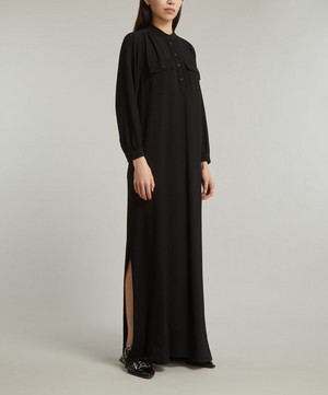 A.P.C. - Marla Crinkled Crepe Maxi Shirtdress image number 2