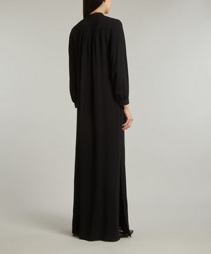 A.P.C. - Marla Crinkled Crepe Maxi Shirtdress image number 3