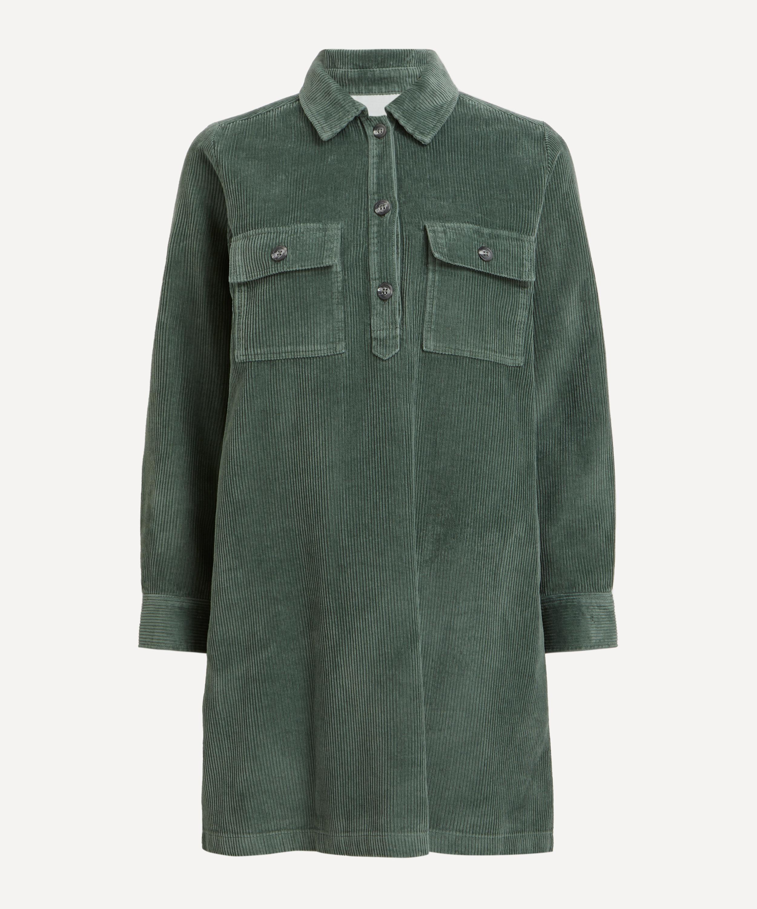 A.P.C. - Mia Almond Green Corduroy Dress