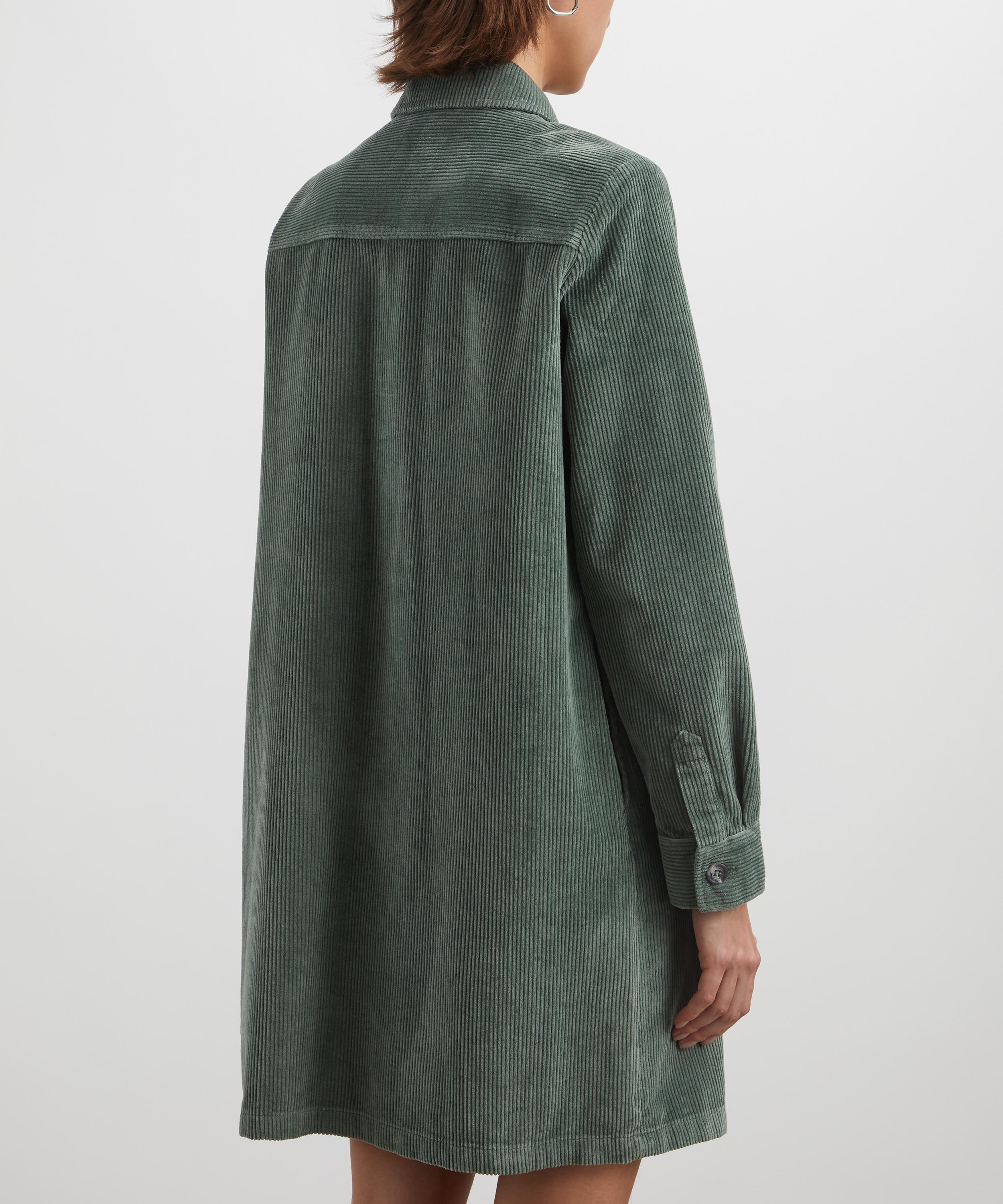 A.P.C. - Mia Almond Green Corduroy Dress image number 3