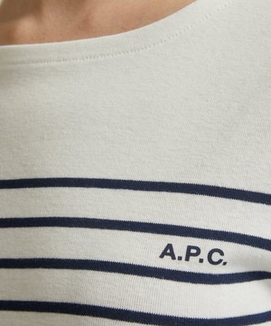 A.P.C. - Thelma Stripe Long Sleeve T Shirt image number 4