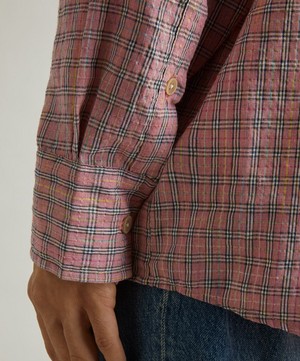 Our Legacy - Borrowed BD Shirt in Pink Kimble Check image number 4