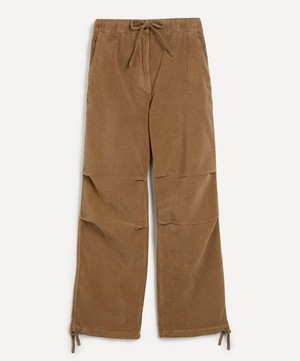 Ganni - Drawstring Washed Corduroy Trousers image number 0