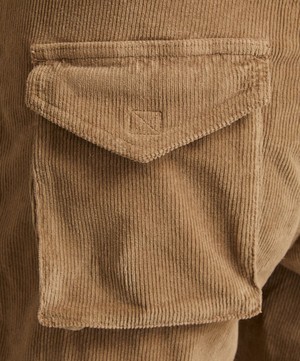 Ganni - Drawstring Washed Corduroy Trousers image number 4
