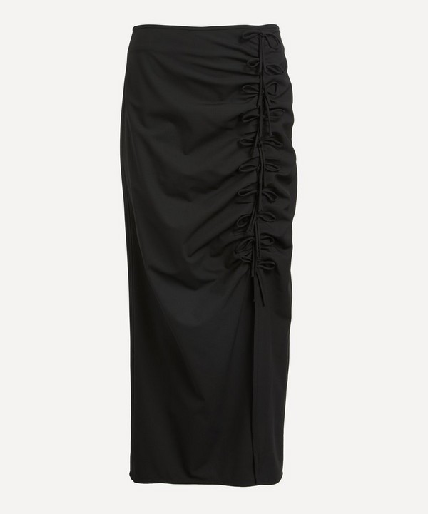 Ganni - Drapey Melange Midi Skirt