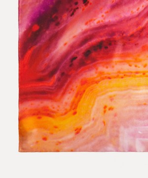 Weston - Volcanic Agate Large Satin Silk Scarf image number 2
