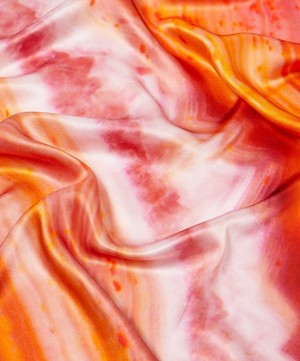 Weston - Volcanic Agate Large Satin Silk Scarf image number 3
