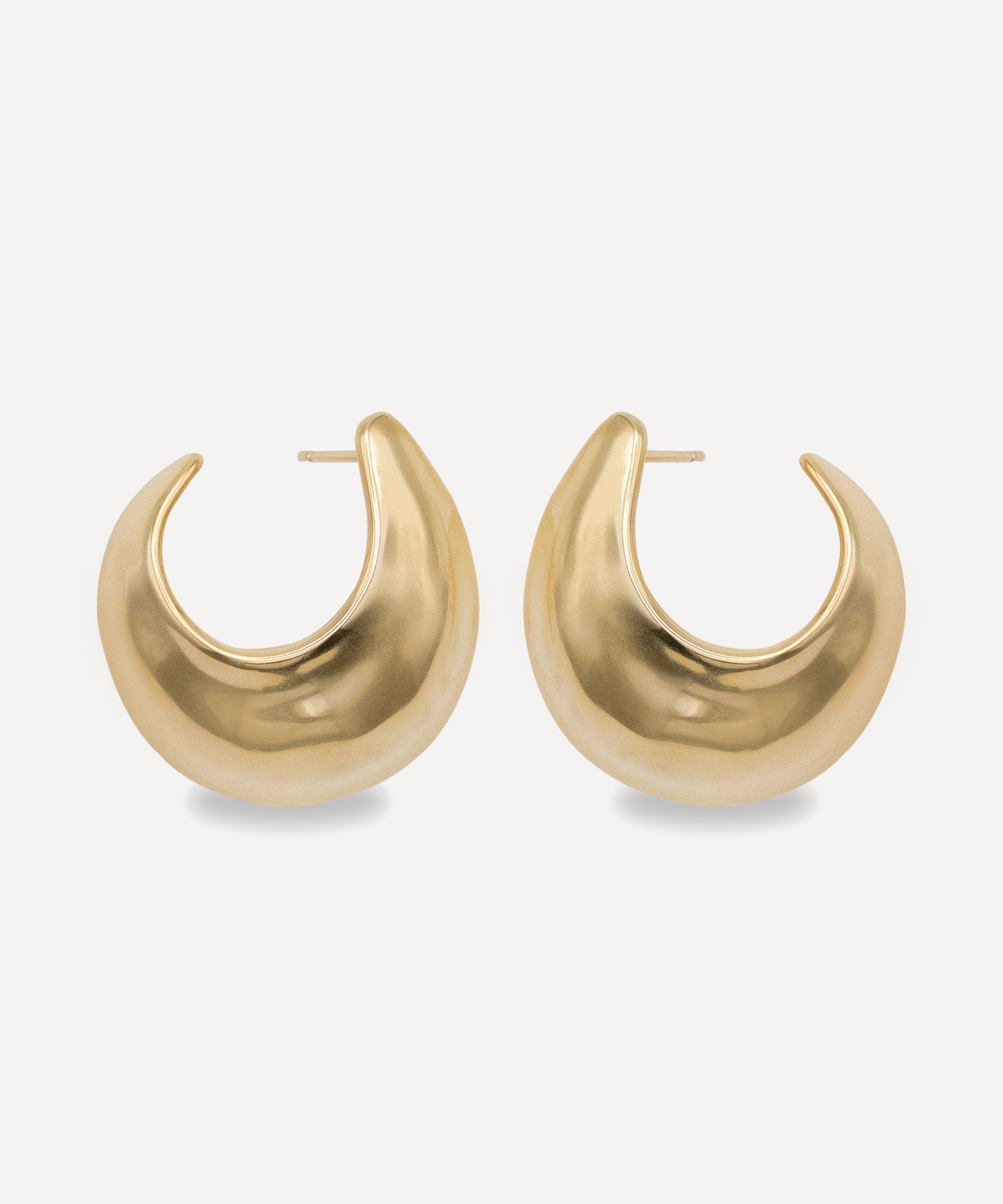 By Pariah 14ct Gold-Plated Vermeil Silver Sabine Medium Hoop Earrings |  Liberty