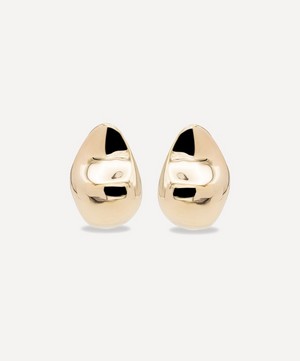 By Pariah - 14ct Gold-Plated Vermeil Silver Luna Small Stud Earrings image number 0