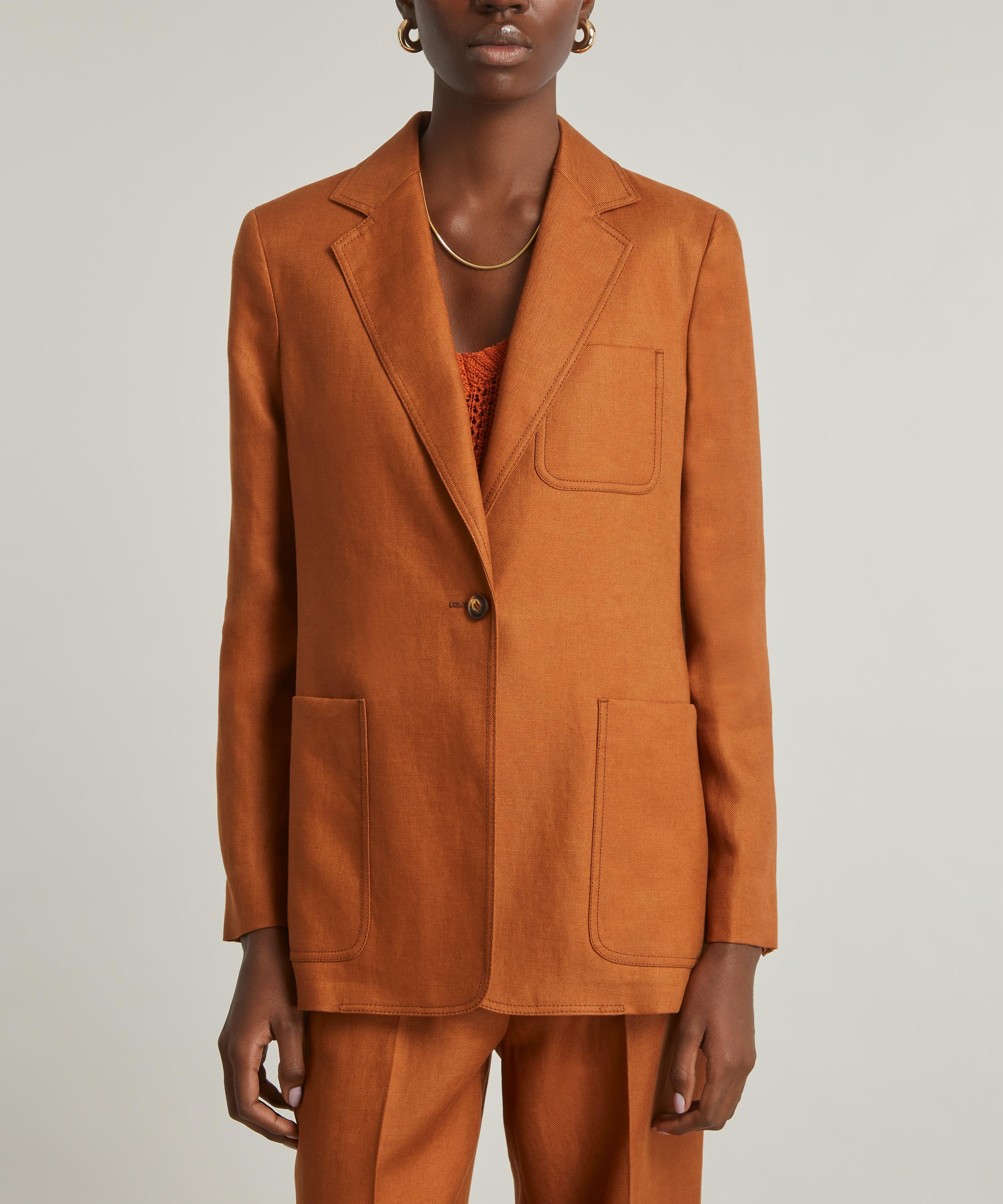 Max Mara - Boemia Single-Breasted Linen Blazer image number 2