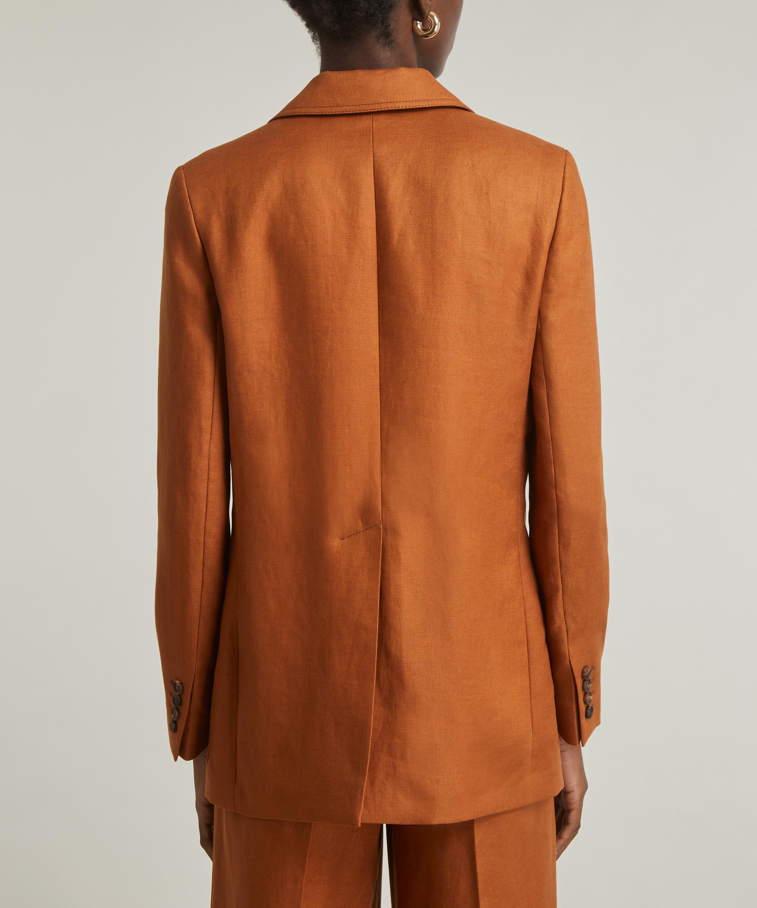 Max Mara - Boemia Single-Breasted Linen Blazer image number 3