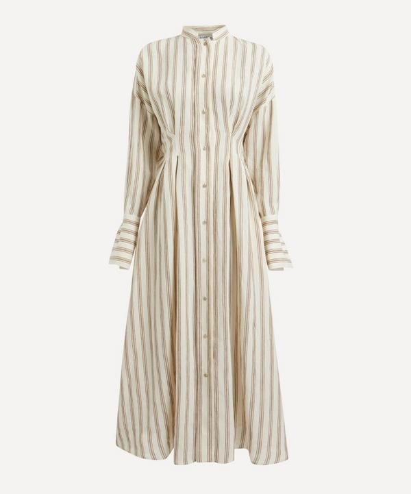 Max Mara - Yole Striped Linen Long Dress