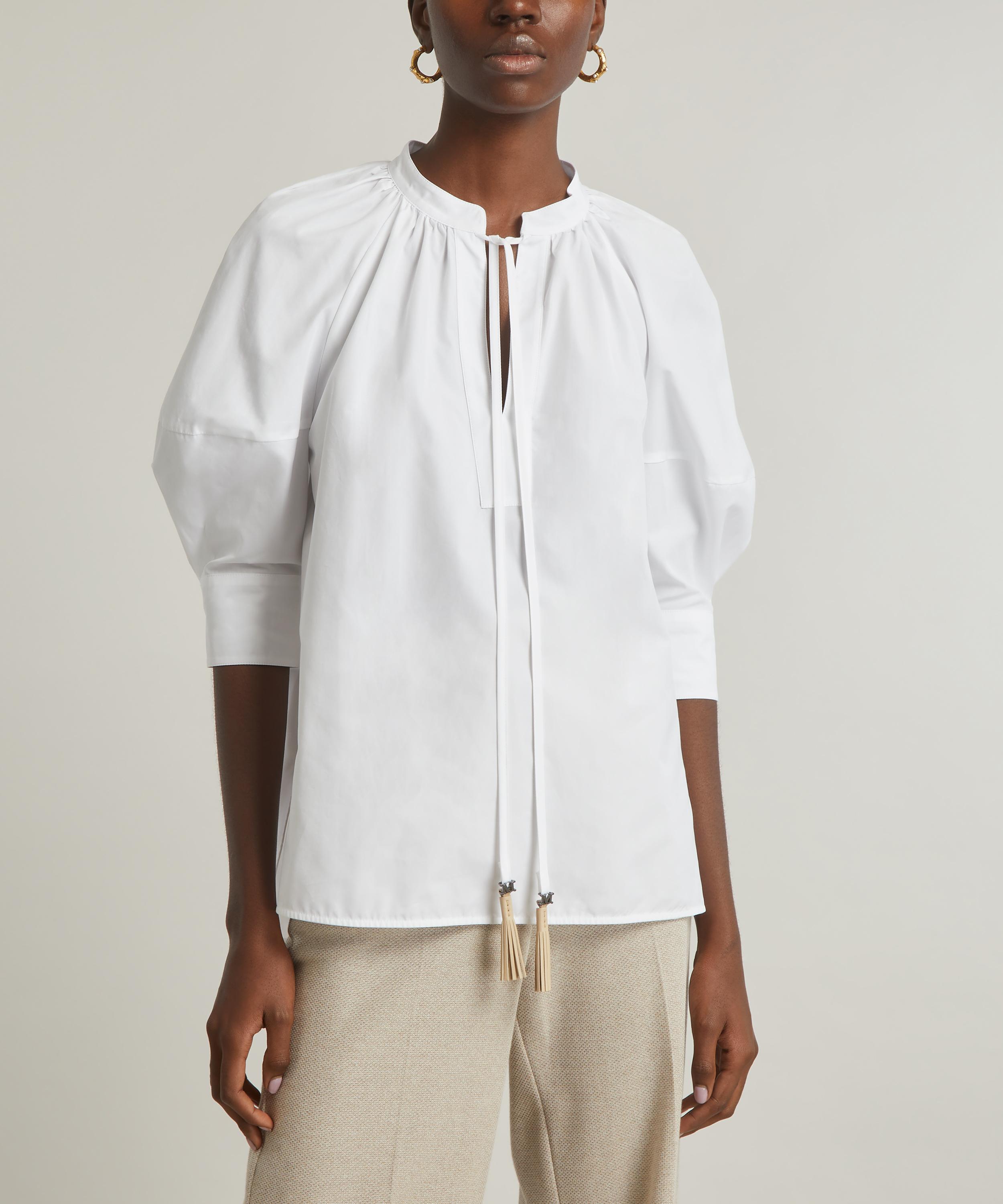 Max Mara - Carpi Cotton Poplin Blouse image number 2