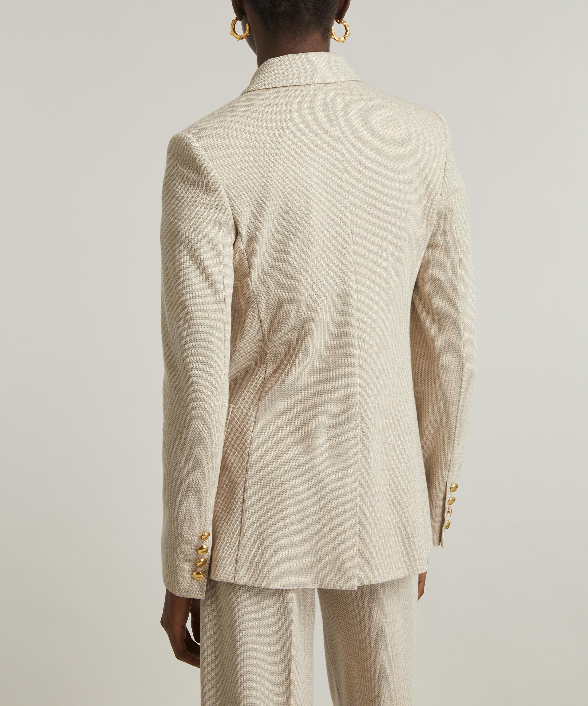 Max Mara - Vanadio Pique-Knit Double-Breasted Jacket image number 3