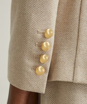 Max Mara - Vanadio Pique-Knit Double-Breasted Jacket image number 4