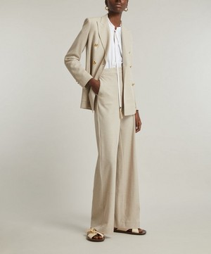 Max Mara - Giallo Cotton Jersey Trousers image number 1
