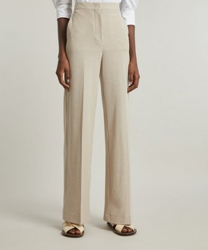 Max Mara - Giallo Cotton Jersey Trousers image number 2