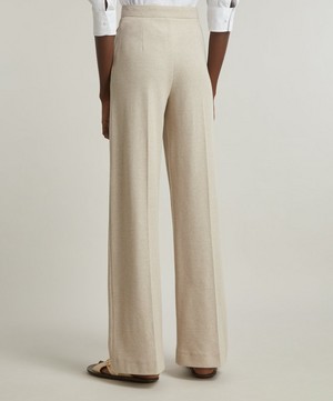 Max Mara - Giallo Cotton Jersey Trousers image number 3