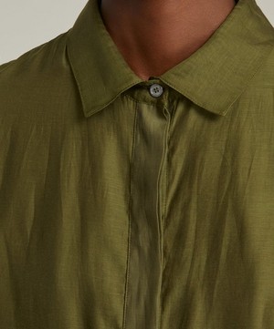 Max Mara - Sial Cotton Voile Shirtdress image number 4