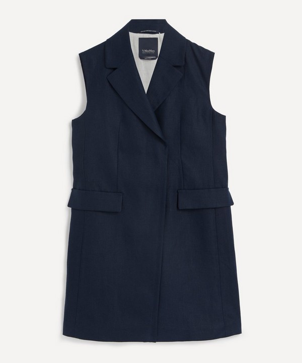 S Max Mara - Marie Linen Long Vest image number null